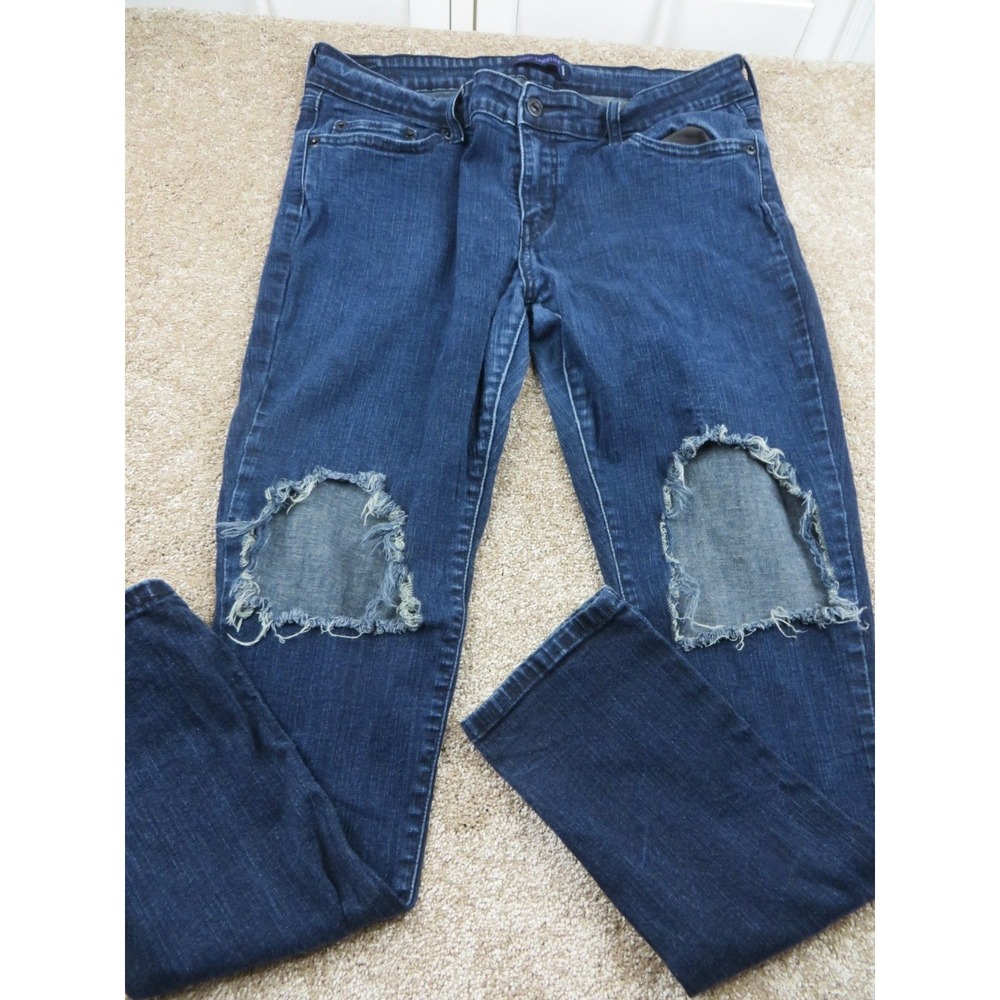 Levis 535 Jeans Women's Size‎ 15 M Legging Stretch Blue Denim Mid Rise Logo